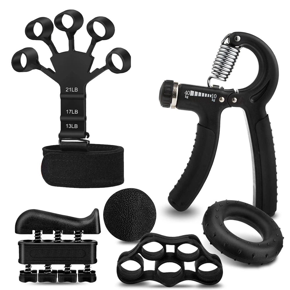 Adjustable 5-60Kg Heavy Hand Gripper Fitness Hand Exerciser Grip Wrist Training Finger Gripper Hand Strengthener for Patient