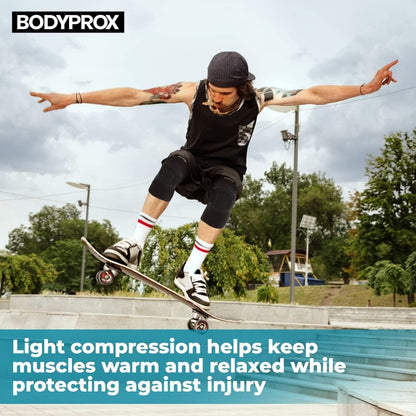 Bodyprox Protective Knee Pads – Anti-Slip Knee Sleeves with Thick Sponge Cushioning