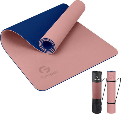 Non-Slip Yoga Mat – Eco-Friendly Fitness Mat with Carrying Strap