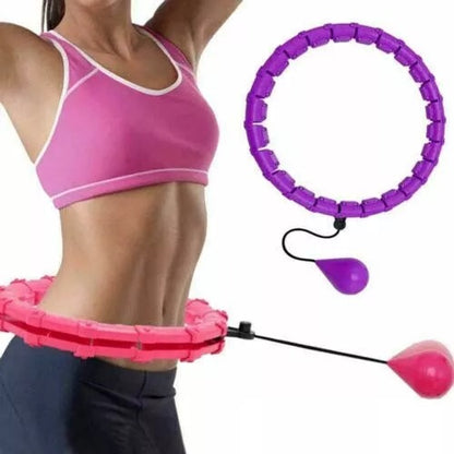 Custom Knots Weighted Hoola Fitness Hoop – Smart Hula Hoop for Adults