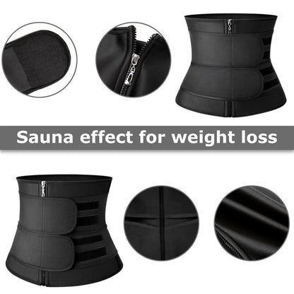 Women’s Waist Trainer Neoprene Belt – Sauna Sweat Body Shaper